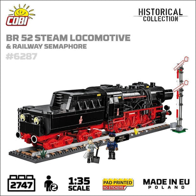 DRB Class 52 Steam Locomotive & Semaphore brick model - COBI 6287 - 2747 bricks Toys & Games Cobi 