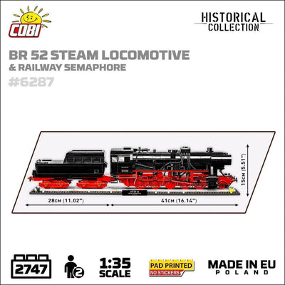 DRB Class 52 Steam Locomotive & Semaphore brick model - COBI 6287 - 2747 bricks Toys & Games Cobi 