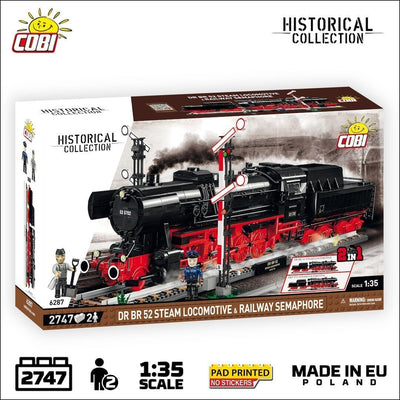 DRB Class 52 Steam Locomotive & Semaphore brick model - COBI 6287 - 2747 bricks Toys & Games Cobi 