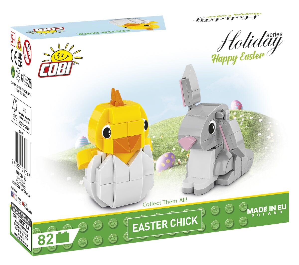 Easter chick brick model - COBI 20016 - 82 bricks – BRICKTANKS