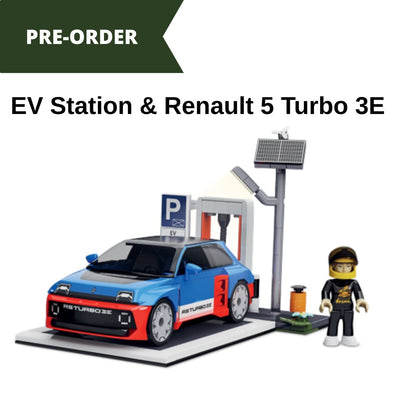 EV Station & Renault 5 Turbo 3E car brick model - COBI 24682 - 238 bricks car Cobi 