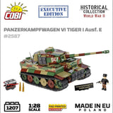 Executive Edition Panzerkampfwagen VI Tiger Ausf. E.- COBI 2587 - 1196 brick tank Tank Cobi 