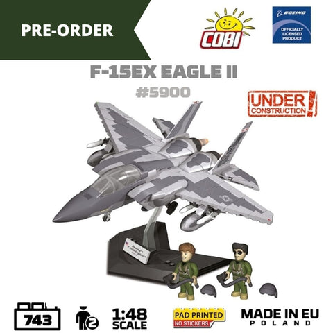 F-15EX Eagle II plane brick model - COBI 5900- 743 bricks Planes Cobi 