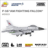 F-16 AM Fighting Falcon brick plane model - COBI 5913 - 499 bricks Planes Cobi 