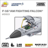 F-16 AM Fighting Falcon brick plane model - COBI 5913 - 499 bricks Planes Cobi 