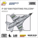 F-16 AM Fighting Falcon brick plane model - COBI 5913 - 499 bricks Planes Cobi 