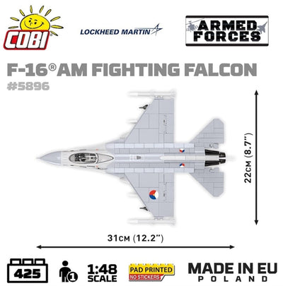F-16 AM Fighting Falcon plane brick model - COBI 5896 - 425 bricks Planes Cobi 