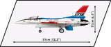 F-16 (YF-16) Fighting Falcon plane brick model - COBI 5892 - 373 bricks First Flight Edition 1974 Planes Cobi 