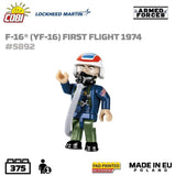 F-16 (YF-16) Fighting Falcon plane brick model - COBI 5892 - 373 bricks First Flight Edition 1974 Planes Cobi 