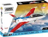 F-16 (YF-16) Fighting Falcon plane brick model - COBI 5892 - 373 bricks First Flight Edition 1974 Planes Cobi 