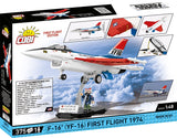 F-16 (YF-16) Fighting Falcon plane brick model - COBI 5892 - 373 bricks First Flight Edition 1974 Planes Cobi 