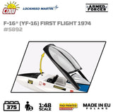 F-16 (YF-16) Fighting Falcon plane brick model - COBI 5892 - 373 bricks First Flight Edition 1974 Planes Cobi 