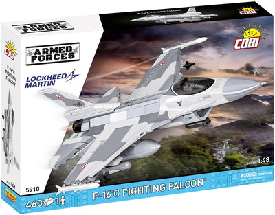 F-16C Fighting Falcon (Polish Version) brick plane model - COBI 5910 - 460 bricks Planes Cobi 