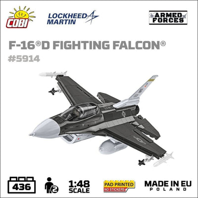 F-16D Fighting Falcon plane brick model - COBI 5914 - 438 bricks Planes Cobi 