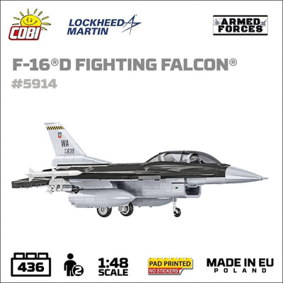 F-16D Fighting Falcon plane brick model - COBI 5914 - 438 bricks Planes Cobi 