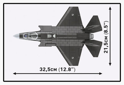 F-35A Lightning II "Husarz" brick plane model - COBI 5904 - 600 bricks Planes Cobi 