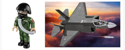 F-35A Lightning II "Husarz" brick plane model - COBI 5904 - 600 bricks Planes Cobi 
