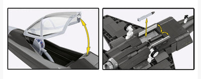 F-35A Lightning II "Husarz" brick plane model - COBI 5904 - 600 bricks Planes Cobi 