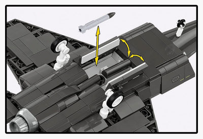 F-35A Lightning II "Husarz" brick plane model - COBI 5904 - 600 bricks Planes Cobi 