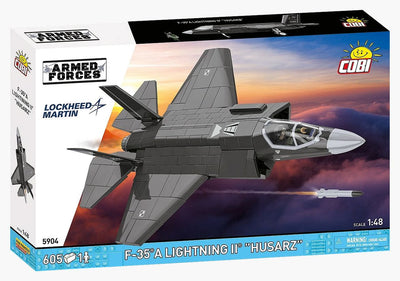 F-35A Lightning II "Husarz" brick plane model - COBI 5904 - 600 bricks Planes Cobi 