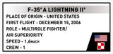 F-35A Lightning II "Husarz" brick plane model - COBI 5926 - 47 bricks Planes Cobi 