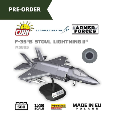 F-35B STOVL Lightning II brick plane model - COBI 5895 - 580 bricks Planes Cobi 