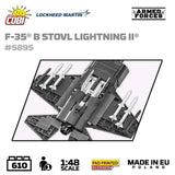 F-35B STOVL Lightning II brick plane model - COBI 5895 - 610 bricks Planes Cobi 