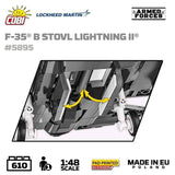 F-35B STOVL Lightning II brick plane model - COBI 5895 - 610 bricks Planes Cobi 