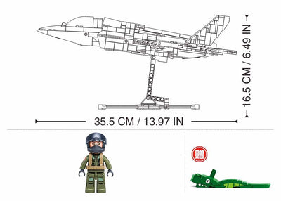 F-35Bs brick plane model - Sluban M38 - B1361 - 705 bricks Planes SLUBAN 