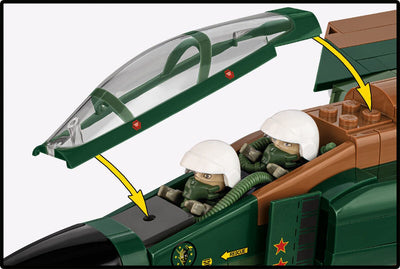 F-4C Phantom II (Vietnam War) brick plane model - COBI 2427 - 738 bricks Planes Cobi 
