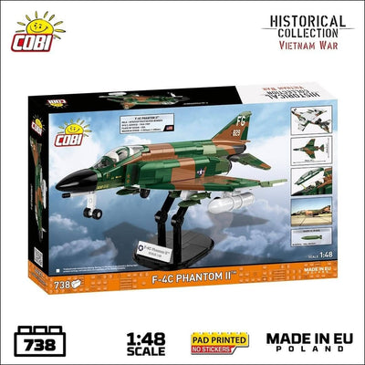 F-4C Phantom II (Vietnam War) brick plane model - COBI 2427 - 738 bricks Planes Cobi 