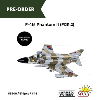 F-4F Phantom II (RAF) brick plane model - COBI 5908 - 730 bricks Planes Cobi 