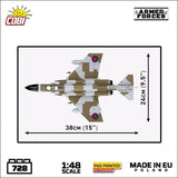 F-4F Phantom II (RAF) brick plane model - COBI 5908 - 730 bricks Planes Cobi 