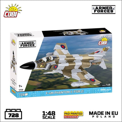 F-4F Phantom II (RAF) brick plane model - COBI 5908 - 730 bricks Planes Cobi 