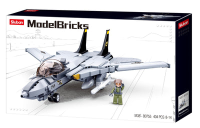 F14 Fighter brick model plane - Sluban M38-B0755 - 404 bricks Planes SLUBAN 