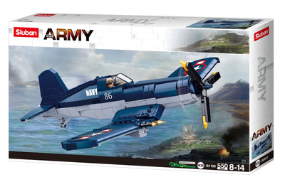 F4U Fighter brick model plane - Sluban M38-B1109 - 550 bricks Planes SLUBAN 