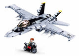 F/A - 18E 'Super Hornet' brick model plane - Sluban M38-B0928 - 682 bricks Planes SLUBAN 