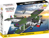 Fairey Swordfish brick plane model - COBI 5770- 809 bricks Planes Cobi 