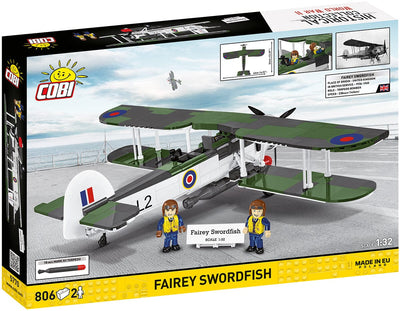 Fairey Swordfish brick plane model - COBI 5770- 809 bricks Planes Cobi 
