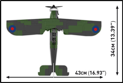 Fairey Swordfish brick plane model - COBI 5770- 809 bricks Planes Cobi 