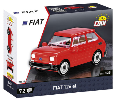 Fiat 126 EL brick car model - COBI 24531 - 72 bricks car Cobi 