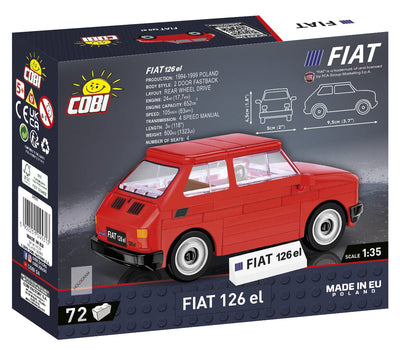 Fiat 126 EL brick car model - COBI 24531 - 72 bricks car Cobi 