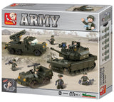 Field Battle Forces brick tank model - Sluban M38-B6800 - 602 bricks Tank SLUBAN 