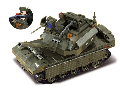 Field Battle Forces brick tank model - Sluban M38-B6800 - 602 bricks Tank SLUBAN 