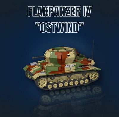 Flakpanzer IV "Ostwind" anti-aircraft gun brick model - COBI-2690 - 1190 bricks Tank Cobi 