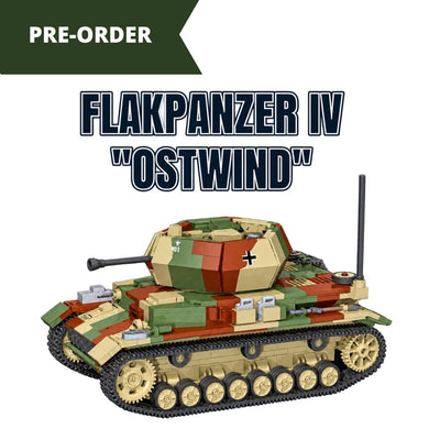 Flakpanzer IV "Ostwind" anti-aircraft gun brick model - COBI-2690 - 1190 bricks Tank Cobi 