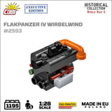 Flakpanzer IV Wirbelwind brick anti-aircraft gun model - COBI-2593 - 1195 bricks - Executive Edition Tank Cobi 