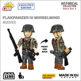 Flakpanzer IV Wirbelwind brick anti-aircraft gun model - COBI-2593 - 1195 bricks - Executive Edition Tank Cobi 