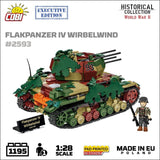 Flakpanzer IV Wirbelwind brick anti-aircraft gun model - COBI-2593 - 1195 bricks - Executive Edition Tank Cobi 