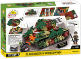 Flakpanzer IV Wirbelwind brick anti-aircraft gun model - COBI-2593 - 1195 bricks - Executive Edition Tank Cobi 